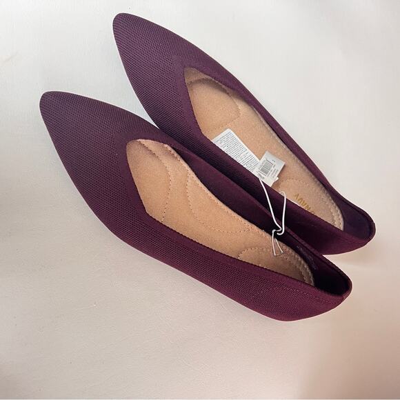 Old Navy Women's  Knit Pointy  Toe Ballet Flats Sz  9.5 - Picture 6 of 11